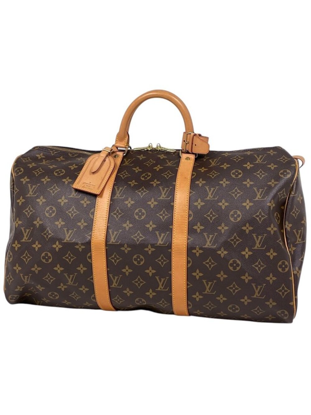 Louis Vuitton Keepall 50 Boston Bag Monogram Brown